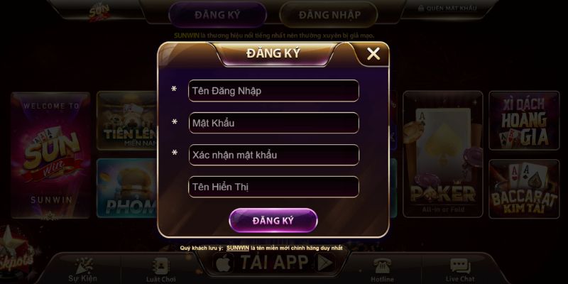 Đăng Ký Sunwin Dễ Dàng, Nhận Quà Chào Mừng Siêu Hấp Dẫn 2 Điền đầy đủ thông tin cá nhân và kích hoạt tài khoản khi đăng ký Sunwin